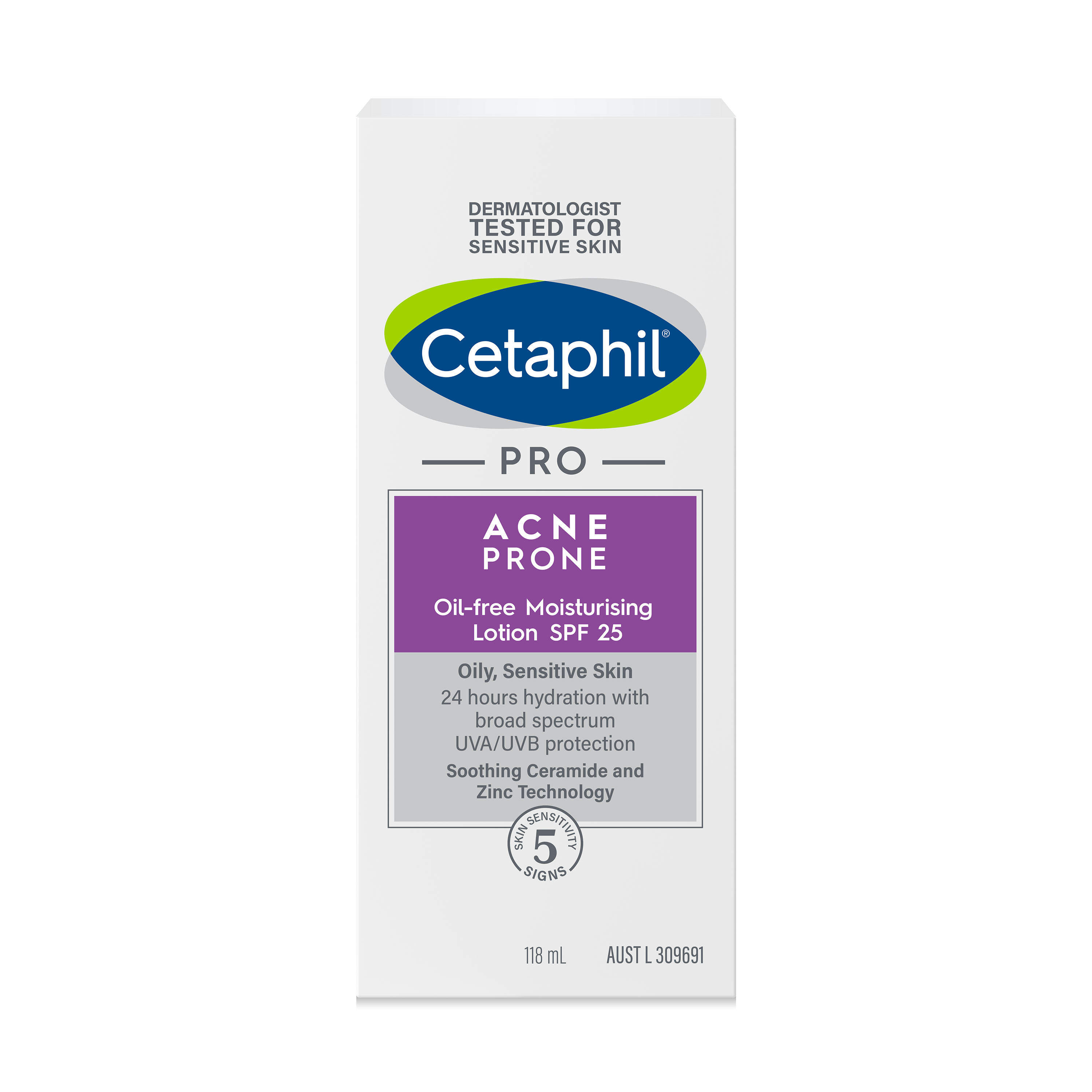 Sữa dưỡng ẩm cho da dầu mụn nhạy cảm Cetaphil Pro Acne Prone Oil-free Moisturizing Lotion SPF 25